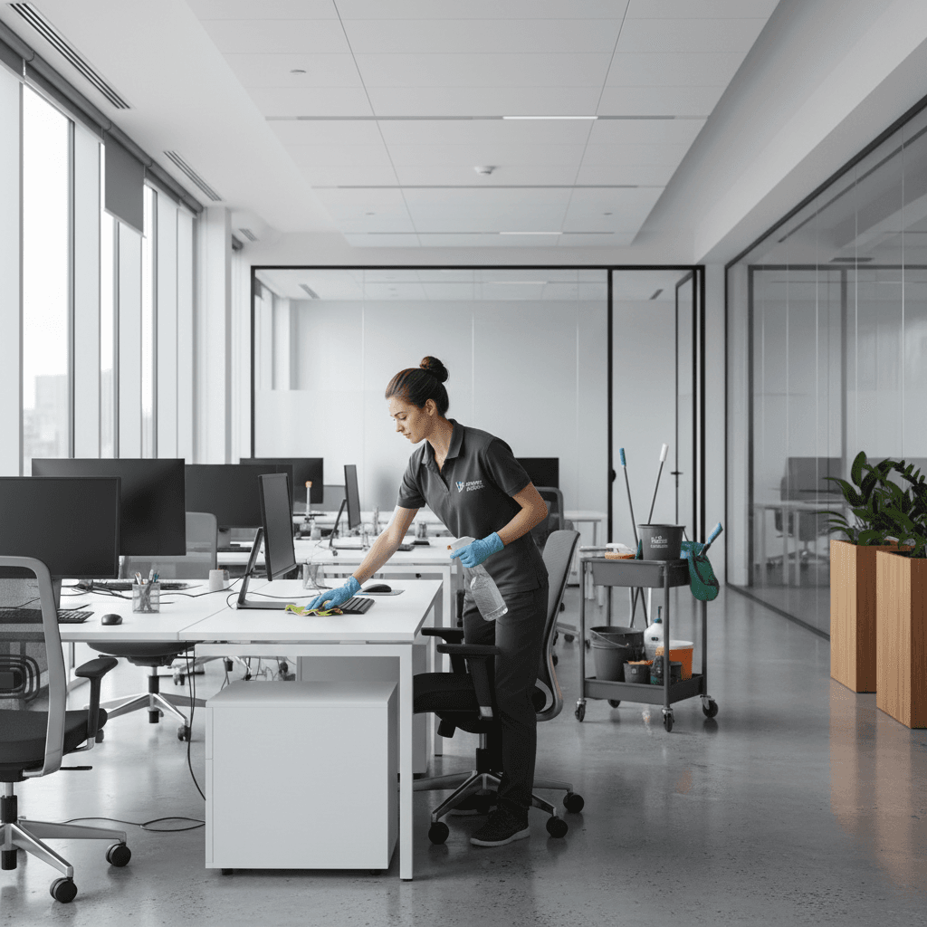 Commercial office cleaning service