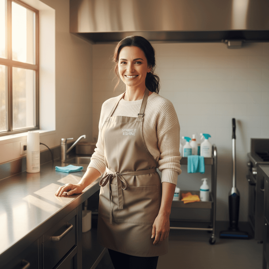 Professional presenting clear, straightforward service